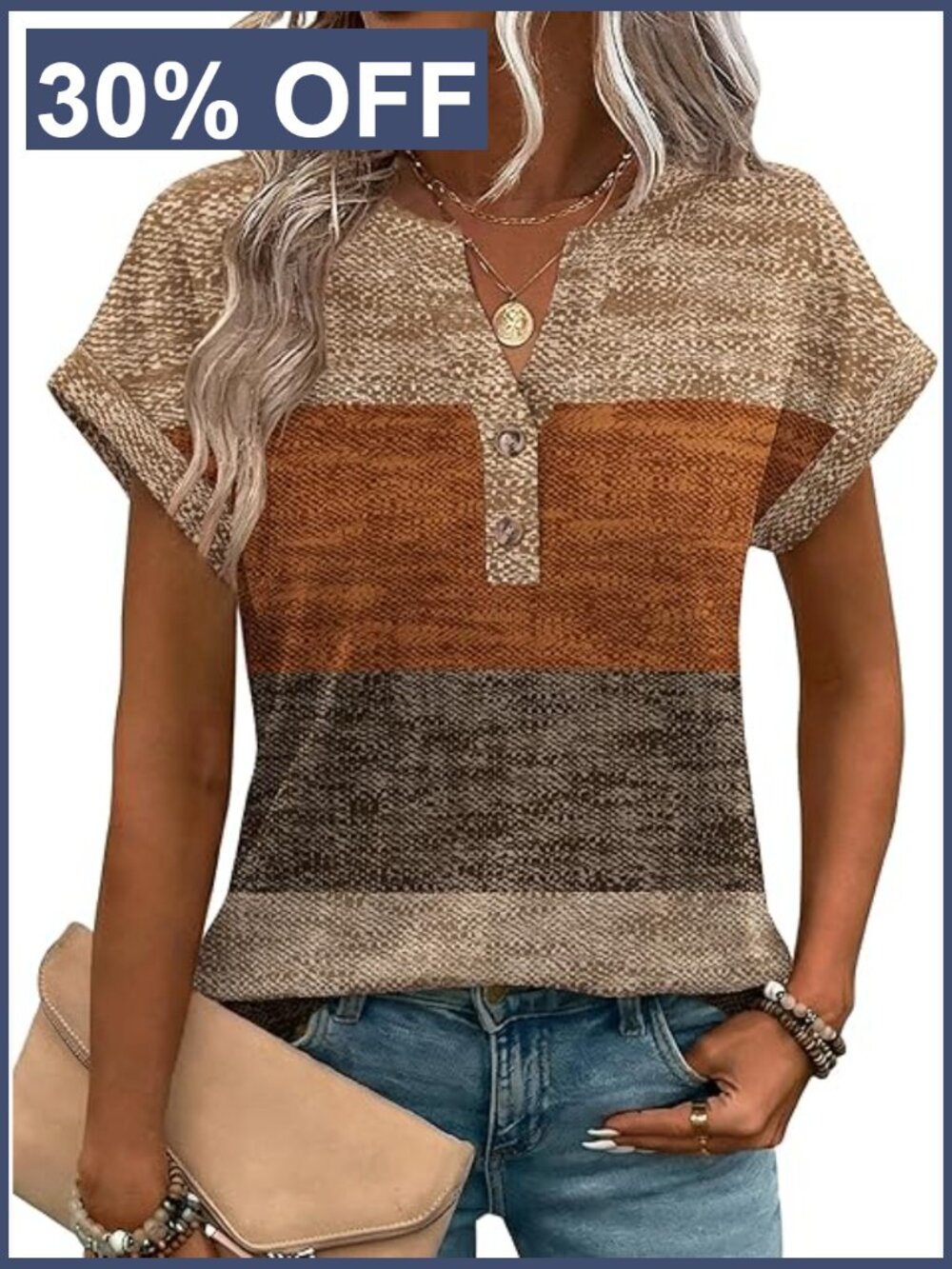 Short Sleeve V-Neck T-Shirt Blouse Dressy Casual Work Top